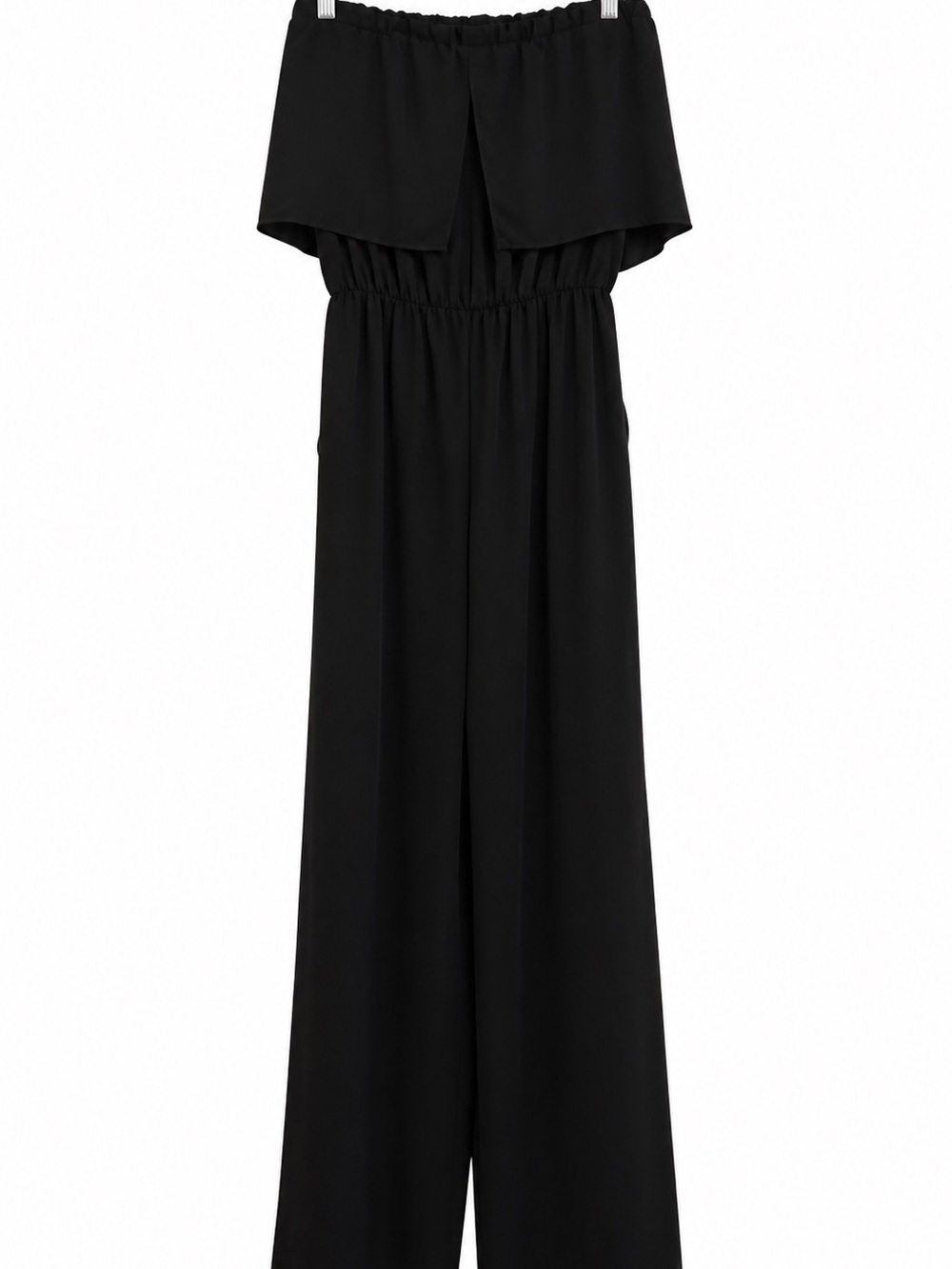 VICI Black Strapless Wide Leg Jumpsuit Size Small - Picture 3 of 5